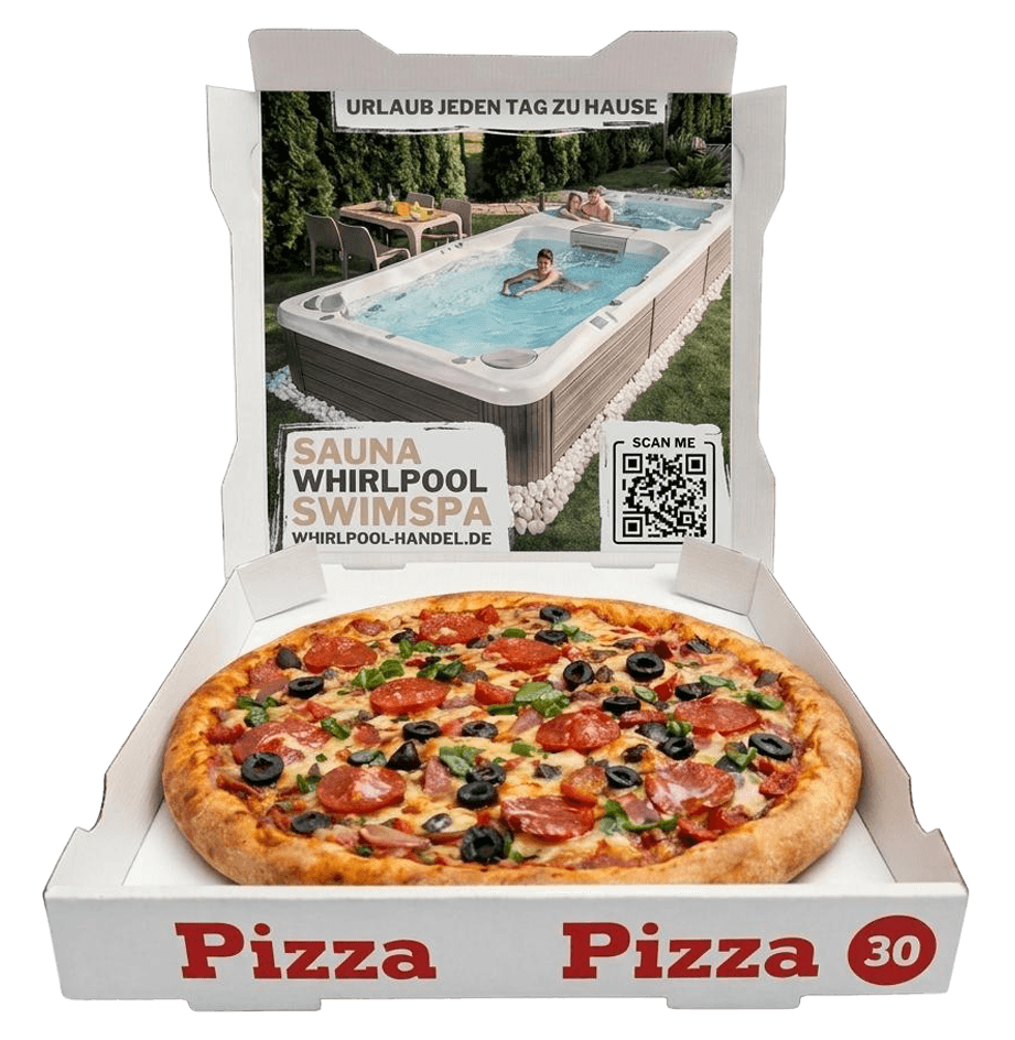 Prozess der Pizzakarton-Werbung